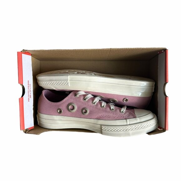 ⭐Converse Chuck 70 Metal Rings Low Sz 6 Mens Shoes Pink Gold Snekers A11177C New - Picture 6 of 10